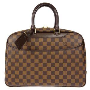 Louis Vuitton Damier Deauville Bowling Vanity Handbag SPO BA5018 N47272 58298